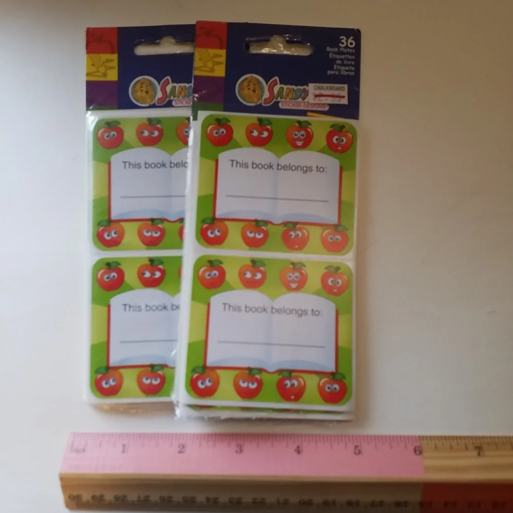 Book Plates NEW 7 packages Sandy Lion Stickers